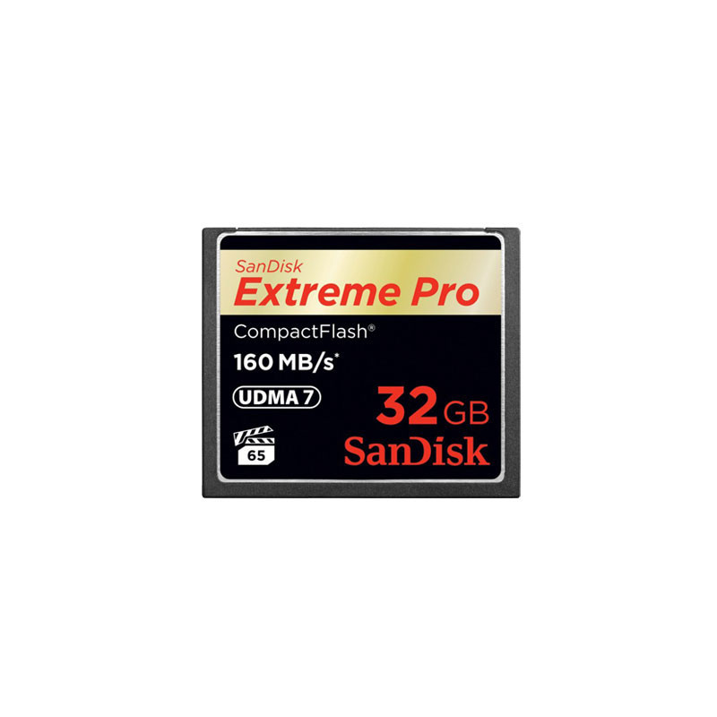 SANDISK CF Extreme PRO 32GB  (jusqu'à 160MB/S en lecture et  150MB/S en écriture)