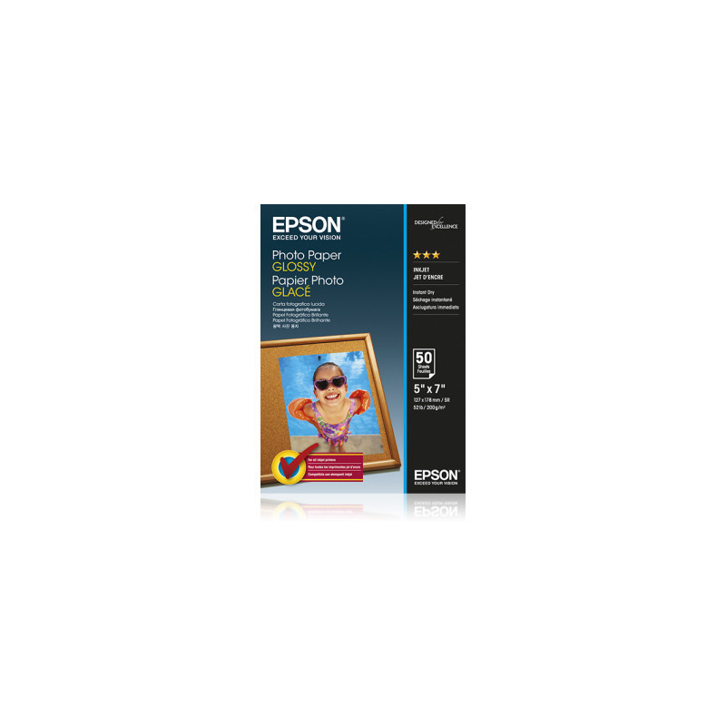 EPSON PAPIER PHOTO GLACE 13X18 50F 200G