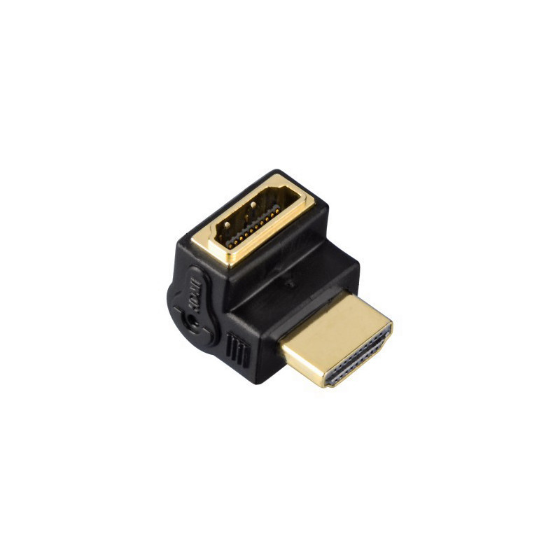 HAMA Adaptateur HDMI Coude M/F Doré