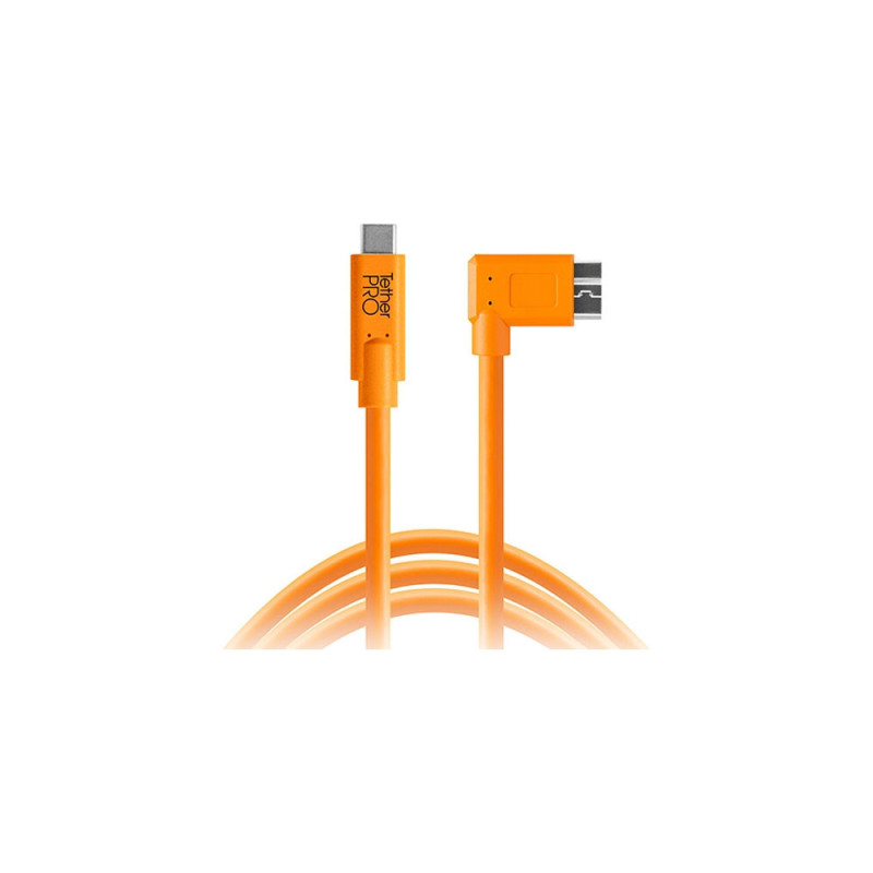 TETHERTOOLS CABLE USB-C/USB3.0 MICRO B 4.6M ORANGE COUDE