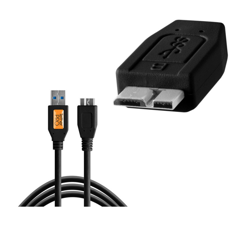 TETHERTOOLS CABLE USB3 5M POUR D800/5DS NOIR