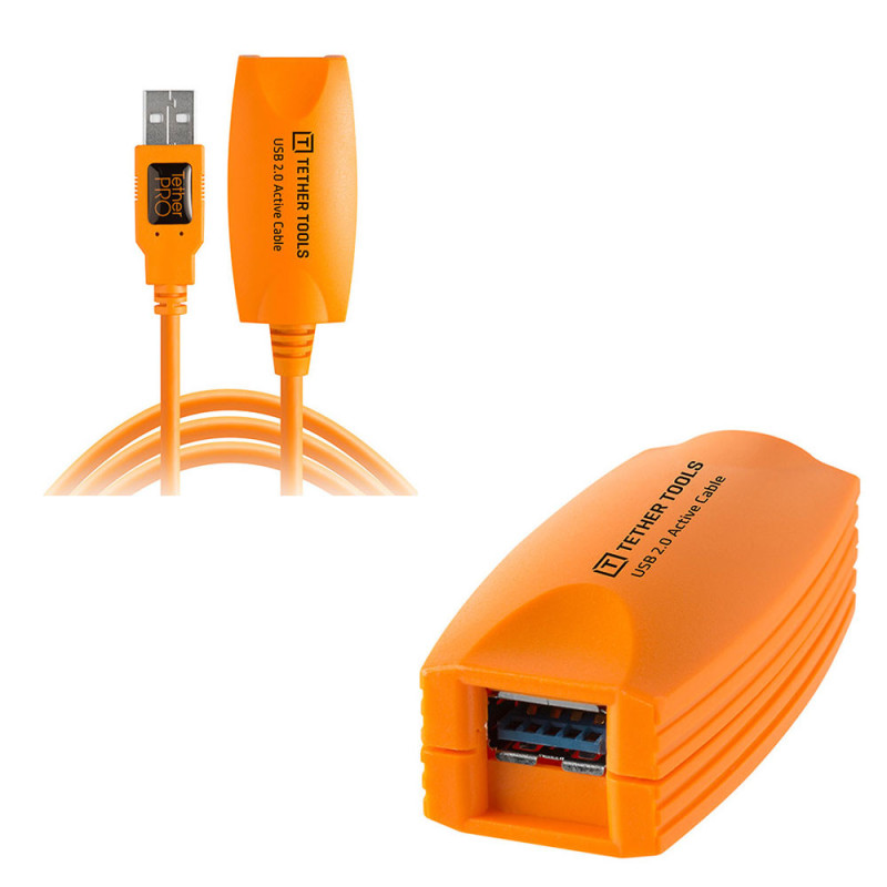 TETHERTOOLS RALLONGE USB2 ACTIVE 5M ORANGE