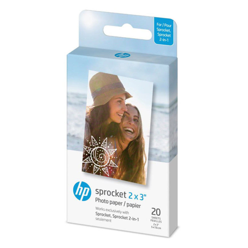 HP ZINK PAPIER 20 PACK 2X3 HP SPROCKET