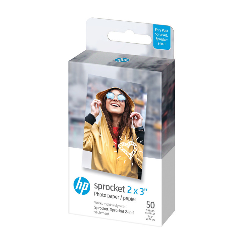 HP ZINK PAPIER 50 PACK 2X3 HP SPROCKET