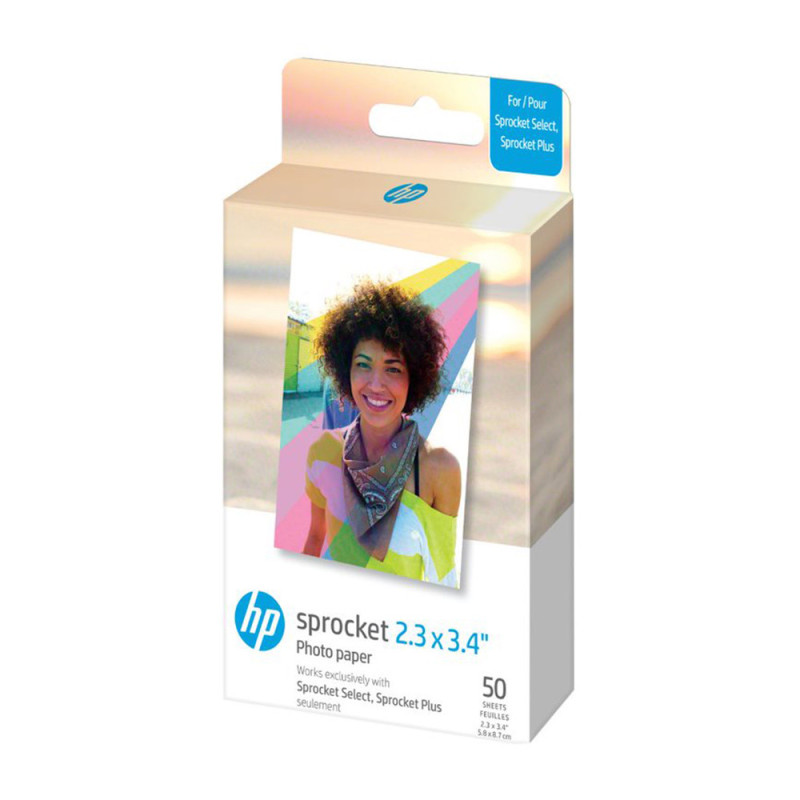 HP PAPIER 50 PACK 2.3X3.4 HP SPROCKET SELECT