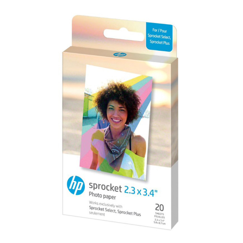 HP PAPIER 20 PACK 2.3X3.4 HP SPROCKET SELECT