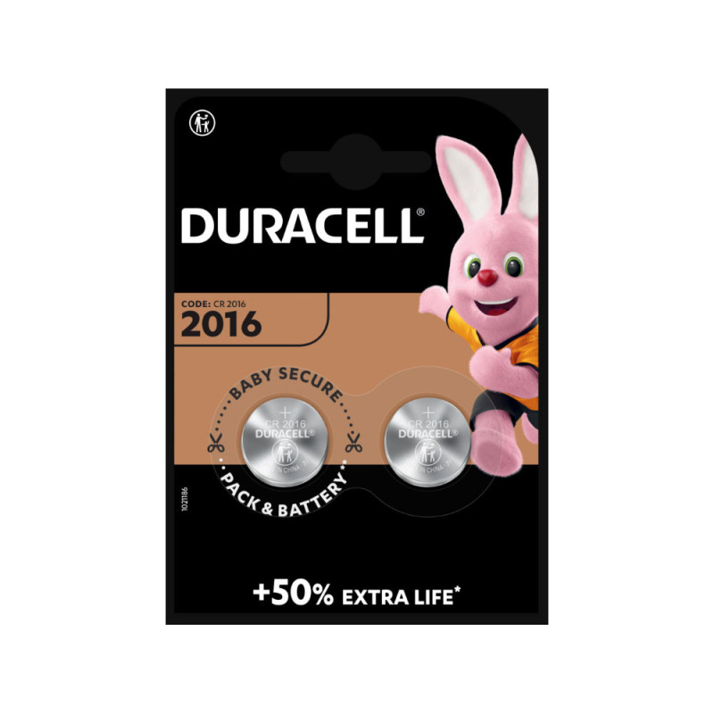 DURACELL CR2016 - 3V PILE LITHIUM X2