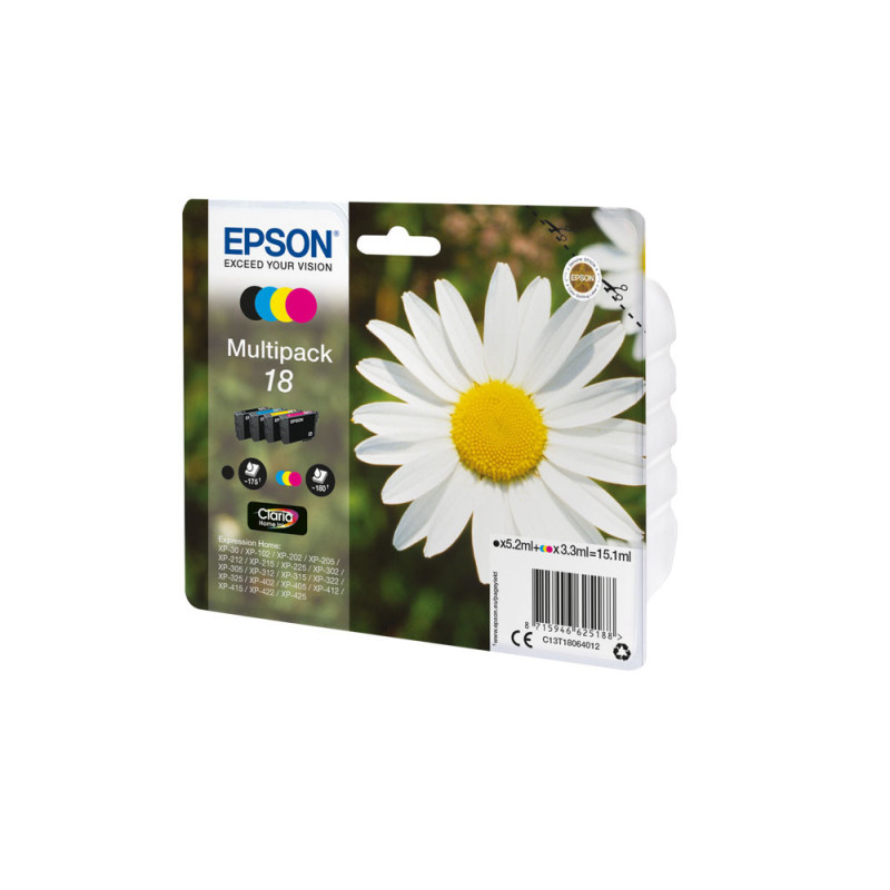 EPSON ENCRE T1806 PAQUERETTE MULTIPACK 4 COULEURS BLT