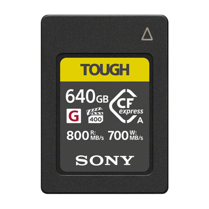 SONY CFexpress SERIE G 640GB TYPE A (jusqu'à 800MB/S en lecture et 700 MB/S en écriture)