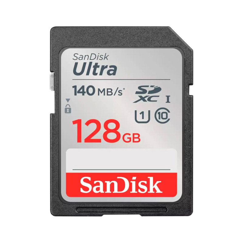 SANDISK SD ULTRA 128GB (jusqu'à 140MB/S en lecture)