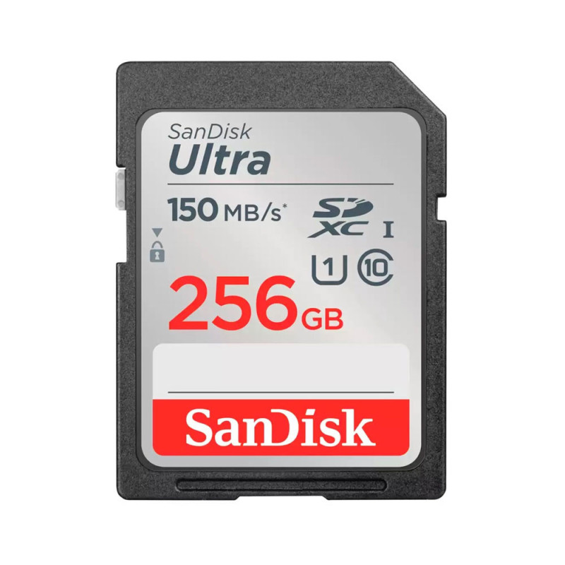 SANDISK SD ULTRA 256GB (jusqu'à 150MB/S en lecture)