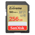 SANDISK SD EXTREME 256GB (jusqu\'à 180MB/S en lecture et 130MB/S en écriture)