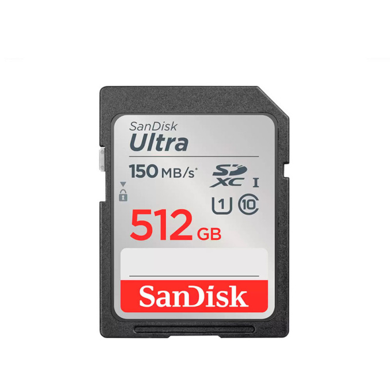 SANDISK SD ULTRA 512GB (jusqu'à 150MB/S en lecture)