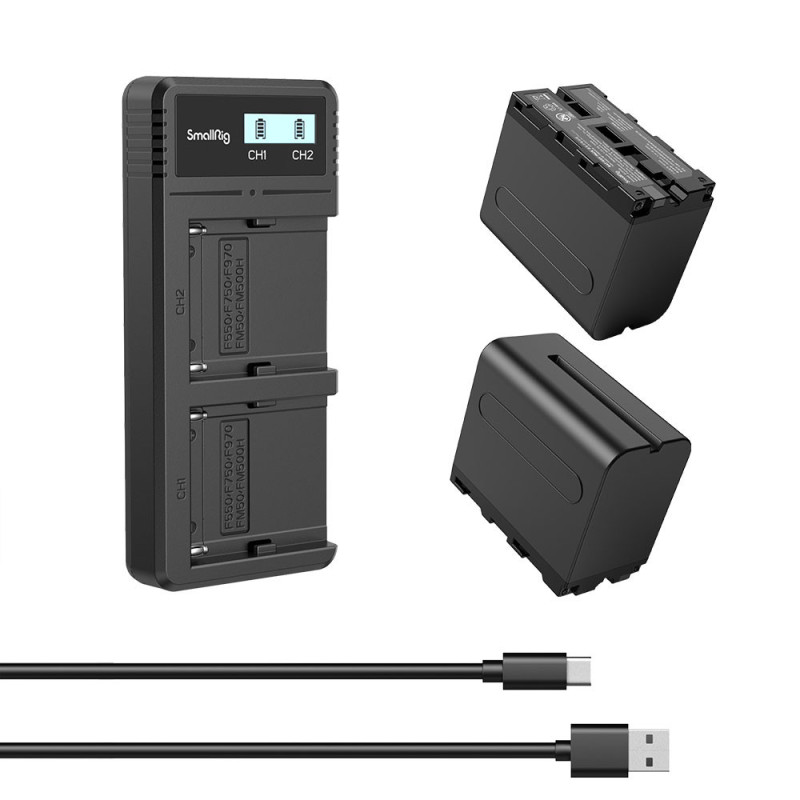 SMALLRIG 3823 NP-F970 KIT BATTERIE ET CHARGEUR