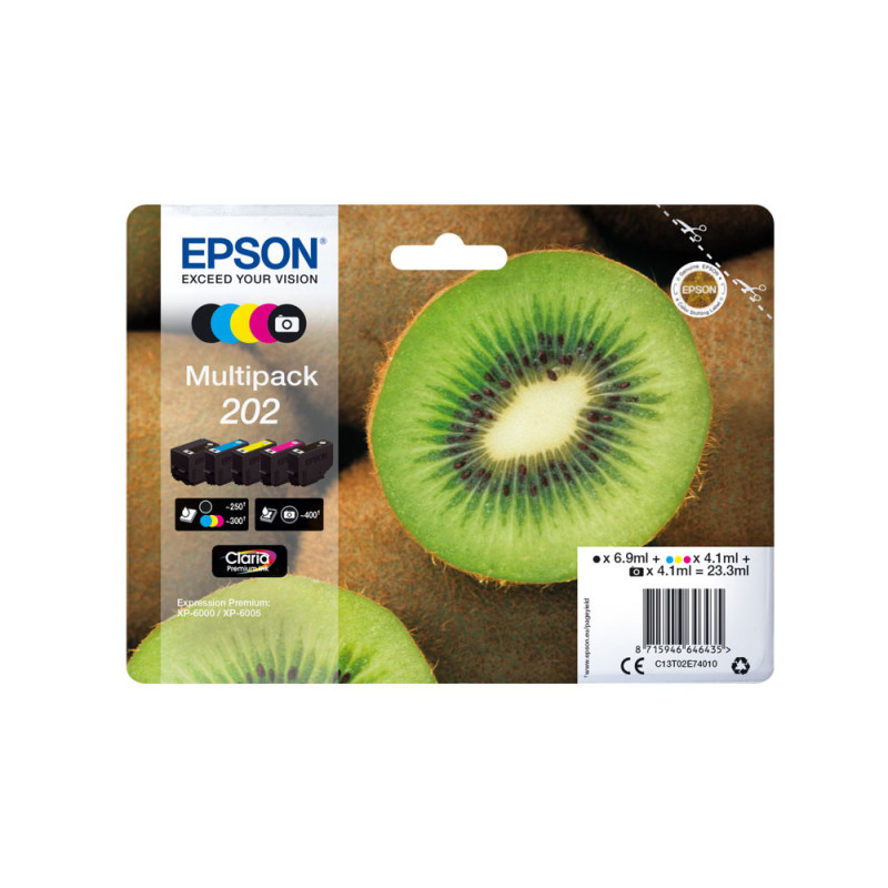 EPSON ENCRE 202 MULTIPACK 5 CLARIA PREMIUM