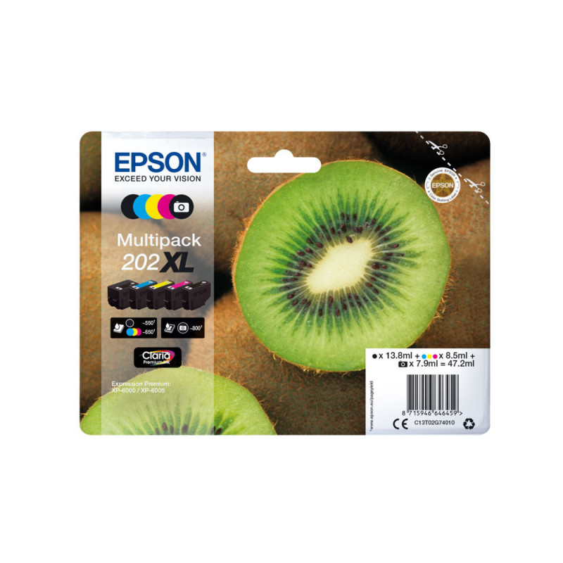 EPSON ENCRE 202XL MULTIPACK 5 CLARIA PREMIUM