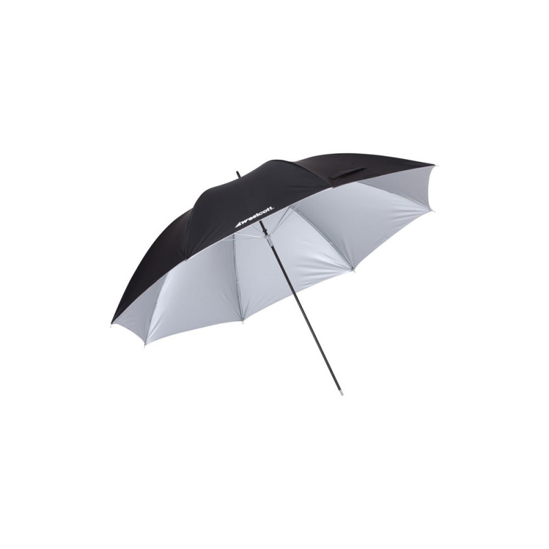 WESTCOTT PARAPLUIE 45" ARGENT SOFT 114CM