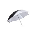 WESTCOTT PARAPLUIE 45" BLANC SATINE AVEC DOS NOIR AMOVIBLE 114CM