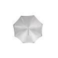 WESTCOTT PARAPLUIE 45" BLANC SATINE AVEC DOS NOIR AMOVIBLE 114CM