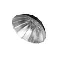 WESTCOTT PARAPLUIE PARABOLIQUE ARGENT 43P 110CM