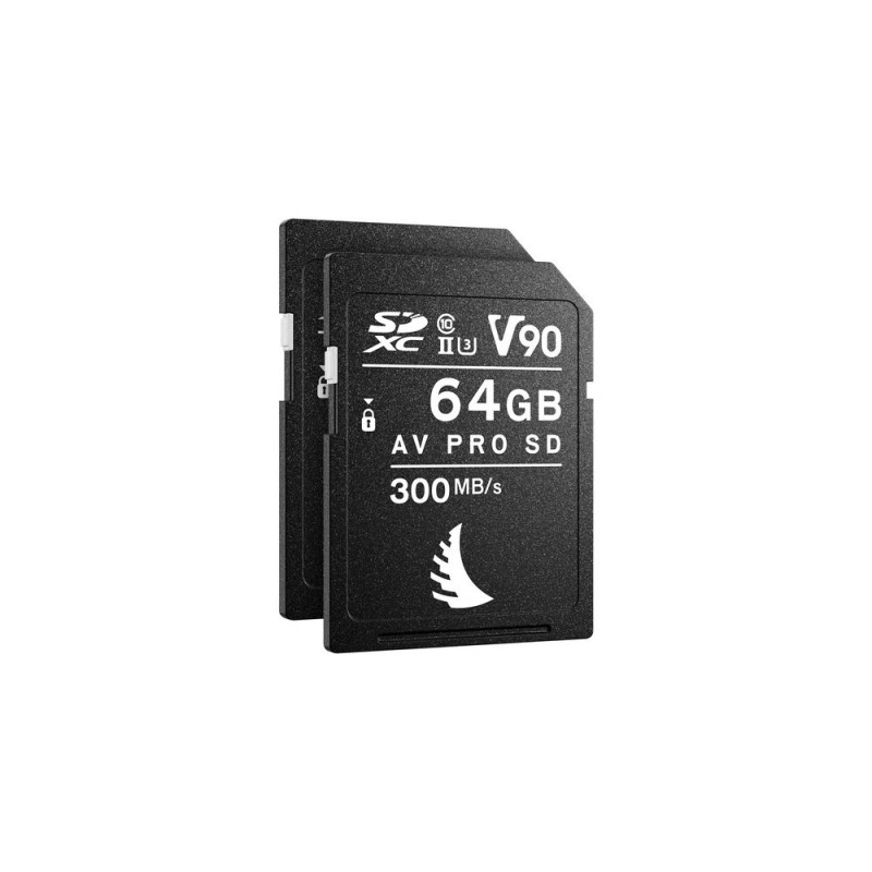 ANGELBIRD PACK 2 X CARTES SD 64GB V90