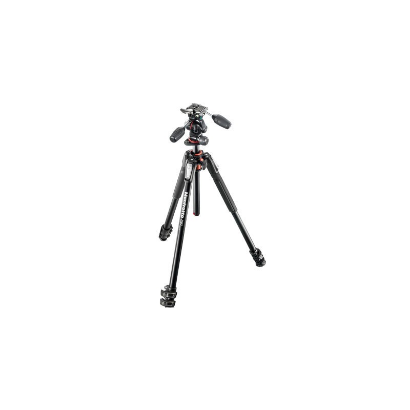 MANFROTTO MK190XPRO3-3W TREPIED 190 ALUMINIUM 3 SECTIONS + ROTULE 3D MHXPRO-3W