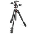 MANFROTTO MK190XPRO4-3W TREPIED 190 ALUMINIUM 4 SECTIONS + ROTULE 3D MHXPRO-3W