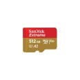 SANDISK MICRO SD EXTREME 512GB 190 MB/S +ADAPTER+1YEAR RESCUE PRO DELUXE