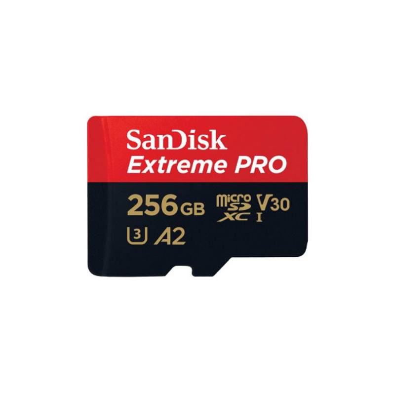 SANDISK MICRO SD EXTREME PRO 256GB 200/140MB/S A2 U3 V30 + ADAPT