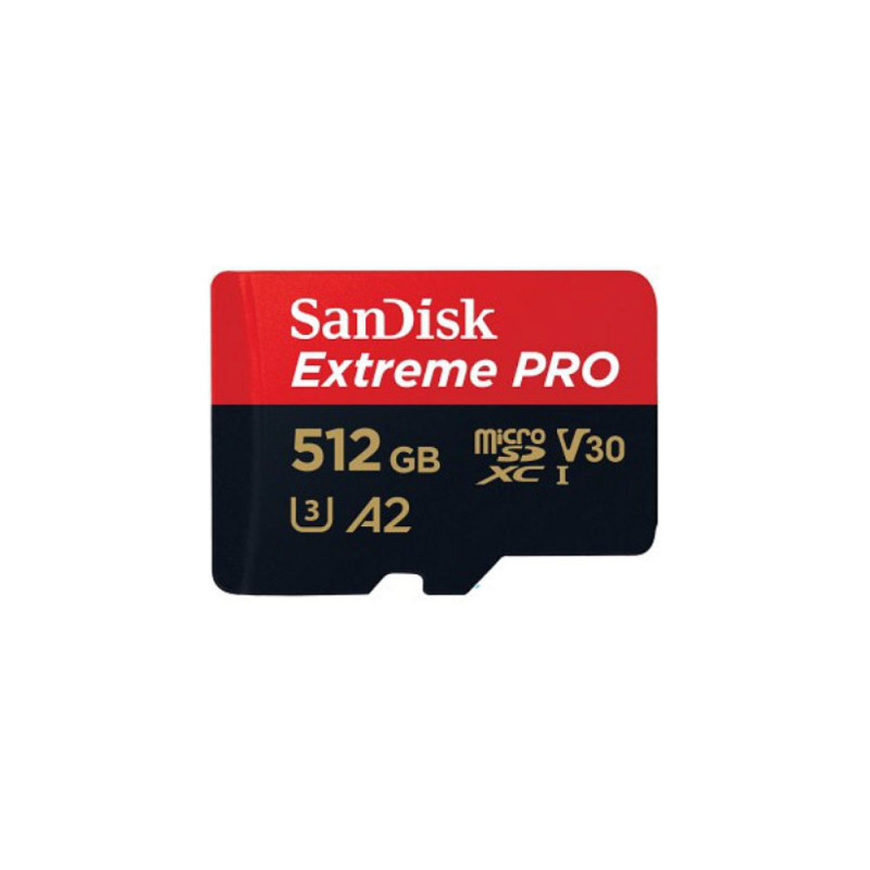 SANDISK MICRO SD EXTREME PRO 512GB  200/140MB/S A2 V3+ADAPT