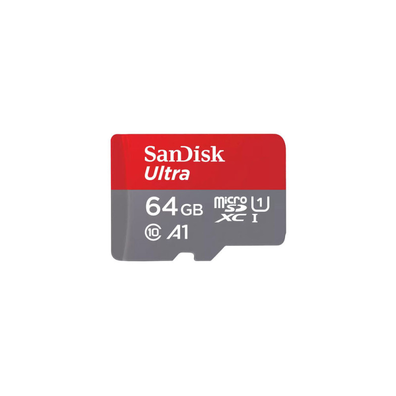 SANDISK MICRO SD ULTRA 64GB 140MB/S CL10 +ADAPT.