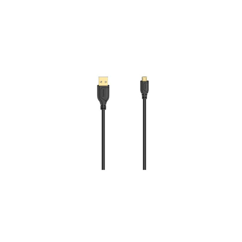 HAMA CABLE MICRO USB 2.0  FLEXI-SLIM 480 MBIT/S 0.75M