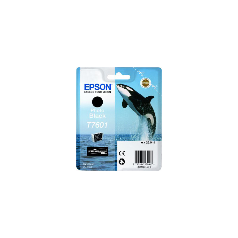 EPSON ENCRE T7601 ORQUE NOIRE PHOTO POUR P600