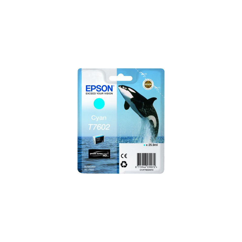 EPSON ENCRE T7602 ORQUE CYAN POUR P600