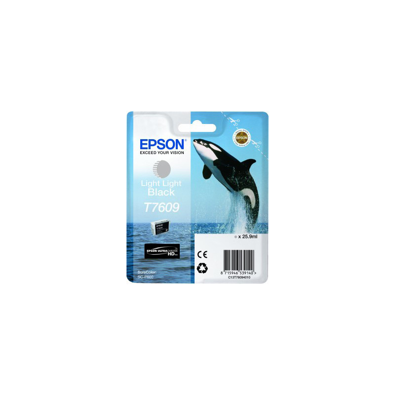 EPSON ENCRE T7609 ORQUE NOIRE TRES CLAIR POUR P600