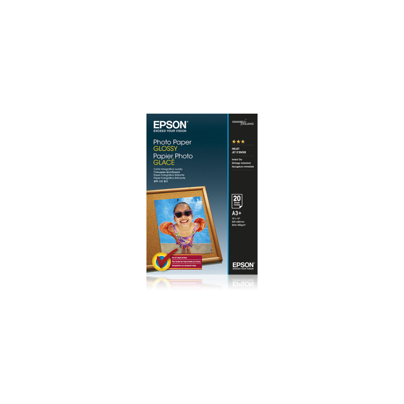 EPSON PAPIER PHOTO GLACE A3+ 20F 200G