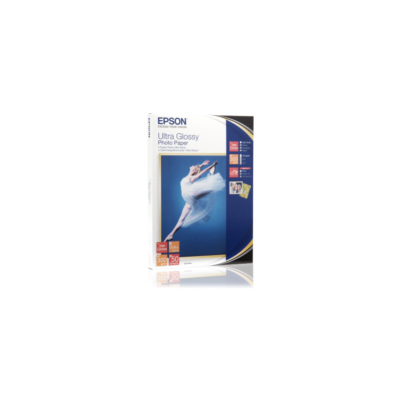 EPSON PAPIER PHOTO ULTRA GLACE 13X18 50F 300G