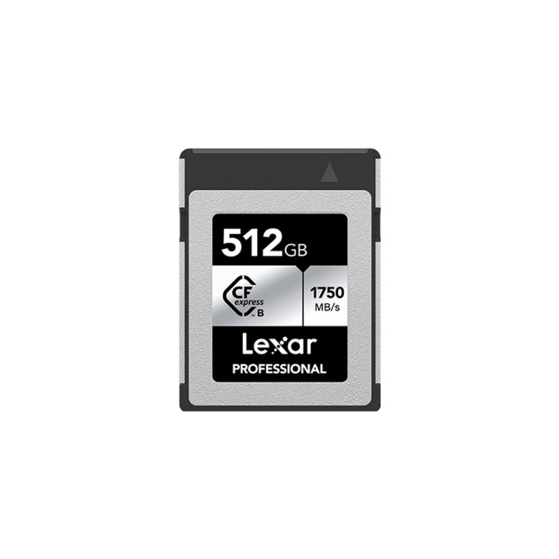 LEXAR PRO CFExpress Silver 512GB TYPE B (jusqu'à 1750 MB/S en lecture et 1300 MB/S en écriture)