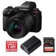 PANASONIC LUMIX DC-S5 II + L 20-60 mm f/3,5-5,6 S + 2e batterie / Carte SD Extreme Pro 64GB / Garantie à 5 ans OFFERTES