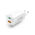 HAMA CHARGEUR RAPIDE USB-C 5-20V/65W PD GAN + CABLE USB-C BLANC