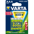 VARTA Piles rechargeables pré-chargées AAA / LR03 1000mAh x4