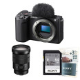 SONY ZV-E10 II + 18-105 mm f/4 G OSS PZ + SD 64Go V30 + Extension de garantie de 3 ans Sony