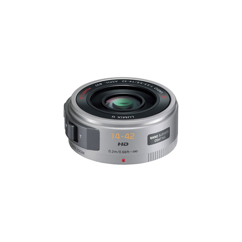 PANASONIC LUMIX 14-42 mm f/3,5-5,6 Asph. Power O.I.S. PZ Argent