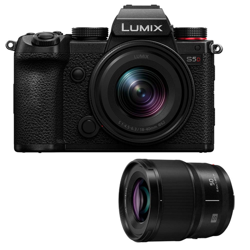 PANASONIC LUMIX DC-S5D + L 18-40 mm f/4,5-6,3 + L 50 mm f/1,8 S PRO