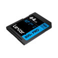 LEXAR PRO SDXC 800X BLUE SERIES 64GB UHS-1 V30