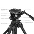 SMALLRIG 4259 POTATO JET HYDRAULIC CARBON TRIPOD KIT