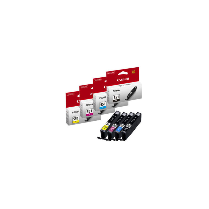 CANON PGI-550 pack 6 couleurs CLI-551 PGBK C M BK G Y