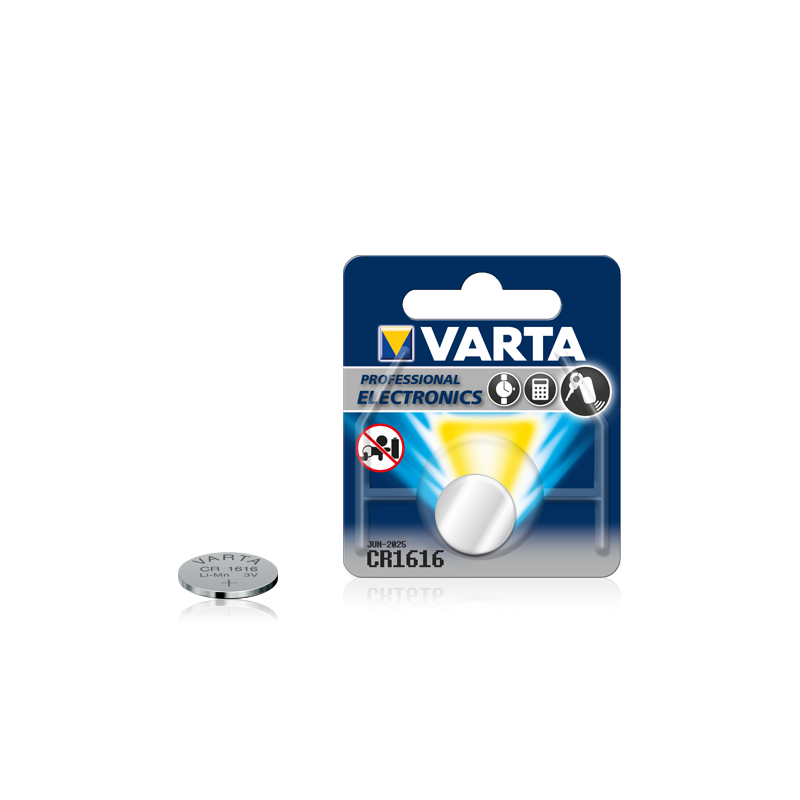 VARTA Professional Electronics Pile Bouton Lithium CR1616