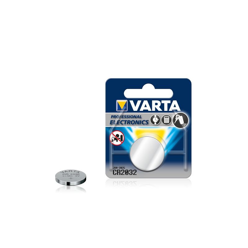 VARTA Professional Electronics Pile Bouton Lithium CR2032