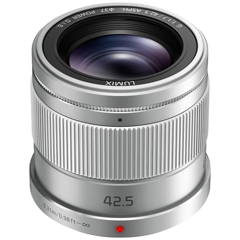 PANASONIC LUMIX 42,5 mm f/1,7 Power O.I.S. Lumix G Argent